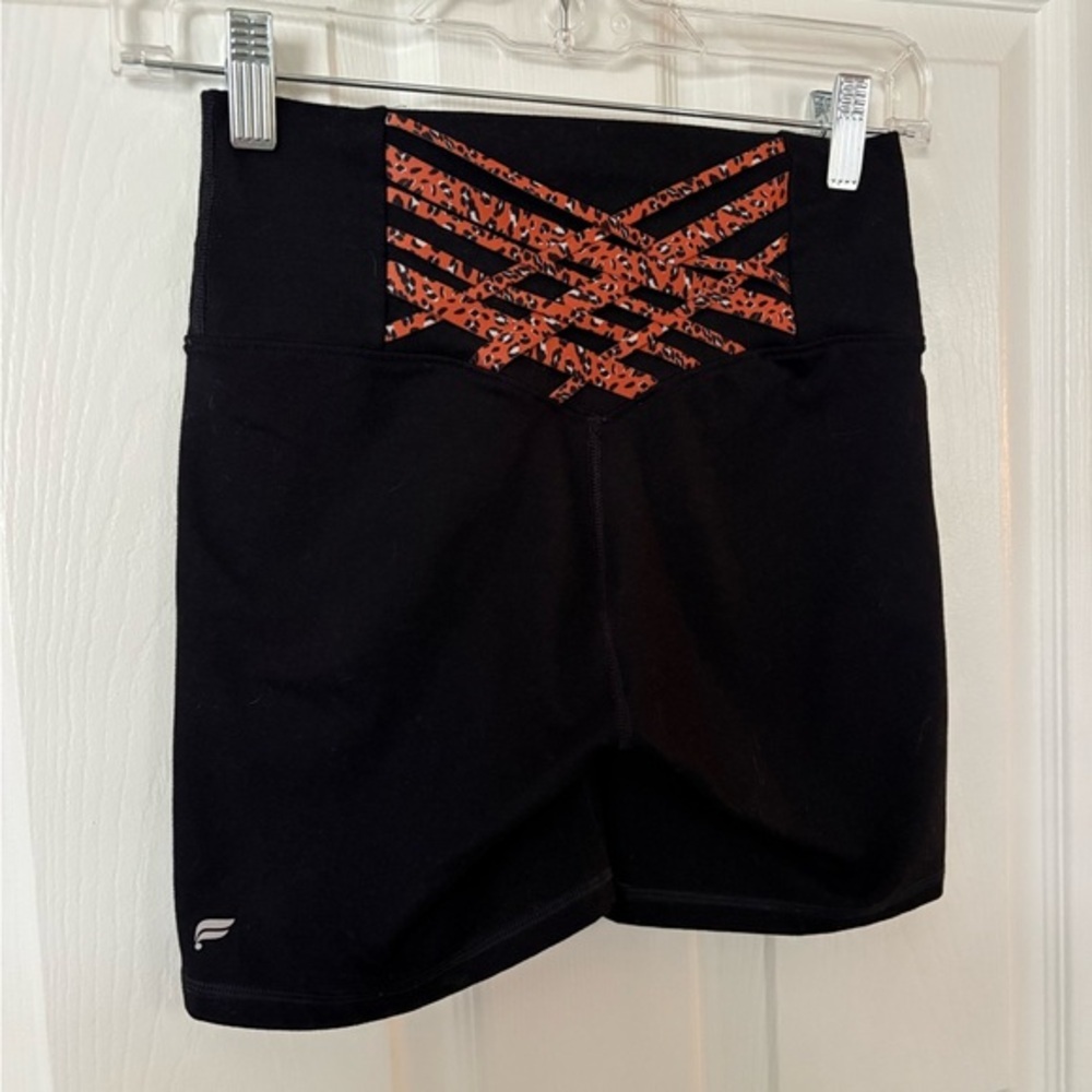Fabletics Black Meridian Women Shorts and Bra